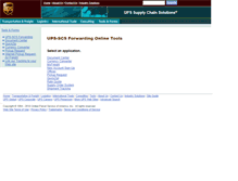 Tablet Screenshot of forwarding.ups-scs.com